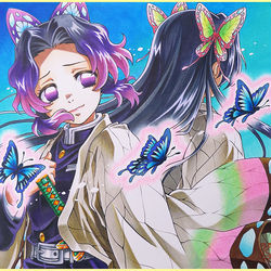 This is a pixiv picture whose title is しのぶ（＆カナエ）.