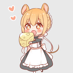 This is a pixiv picture whose title is ねずみのメイドさん.