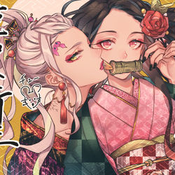 This is a pixiv picture whose title is 謹賀新年2020.