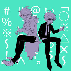 This is a pixiv picture whose title is ロンパ.
