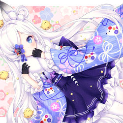 This is a pixiv picture whose title is 霞ちゃん ♥.