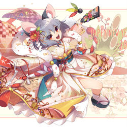 This is a pixiv picture whose title is ねずみどし！.