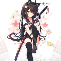 This is a pixiv picture whose title is セーラー服と刀②【BOOTH】.