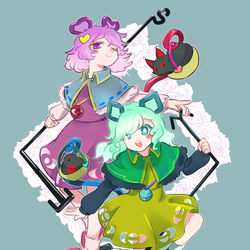 This is a pixiv picture whose title is 子年古明地.