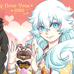 This is a pixiv picture whose title is 2020お年賀.