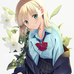 This is a pixiv picture whose title is 百合の花.