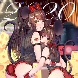 This is a pixiv picture whose title is 🐭✨HAPPY NEW YEAR 2020✨🐭.
