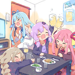 This is a pixiv picture whose title is 新年会.