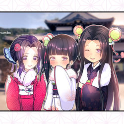 This is a pixiv picture whose title is 胡蝶姉妹.