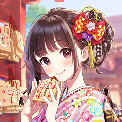 This is a pixiv picture whose title is 「今年もよろしくね♪」.