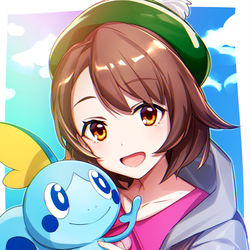 This is a pixiv picture whose title is メッソンとユウリ！.