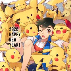 This is a pixiv picture whose title is ⚡️今年もﾋﾟｶﾋﾟｶで行こう⚡️.