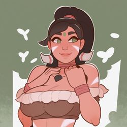 This is a pixiv picture whose title is League of Legends Nidalee.