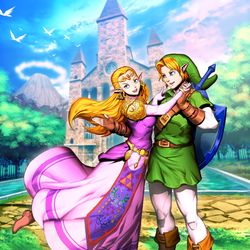 This is a pixiv picture whose title is ゼルダの伝説 時のオカリナ.