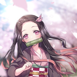This is a pixiv picture whose title is 竈門禰豆子.