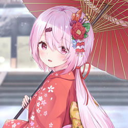 This is a pixiv picture whose title is 着物椎名さん.