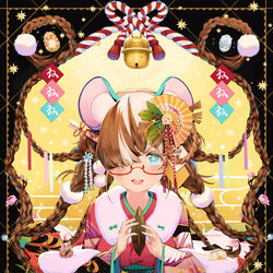 This is a pixiv picture whose title is HNY2020.