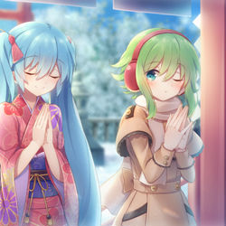 This is a pixiv picture whose title is 何をお願いした?.