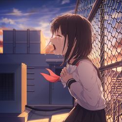 This is a pixiv picture whose title is 女の子....