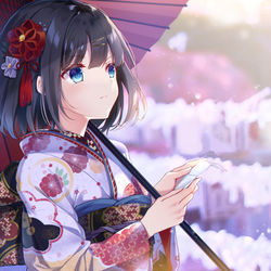 This is a pixiv picture whose title is 明けまして.
