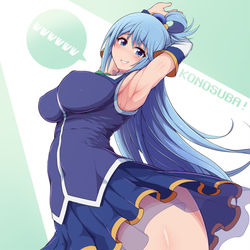 This is a pixiv picture whose title is アクア様.