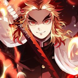 This is a pixiv picture whose title is 煉獄杏寿郎.