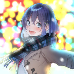 This is a pixiv picture whose title is 「ホワイトクリスマスだ～！」.
