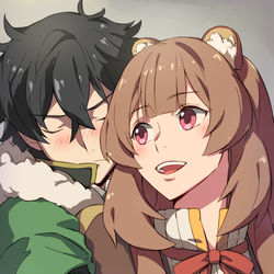 This is a pixiv picture whose title is 尚文とラフタリア.