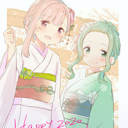 This is a pixiv picture whose title is あけまして！.