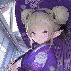 This is a pixiv picture whose title is 2020.