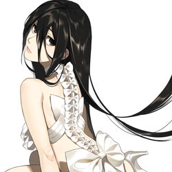 This is a pixiv picture whose title is 肋骨ドレス.
