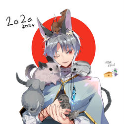 This is a pixiv picture whose title is あけおめ.
