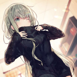 This is a pixiv picture whose title is ニットセーター.