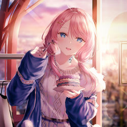 This is a pixiv picture whose title is デート💙💕.