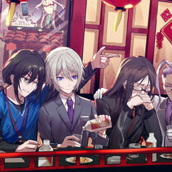 This is a pixiv picture whose title is 新年会2020.