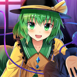 This is a pixiv picture whose title is 90％オフ！眠れない夜のための添い寝こいしちゃん.