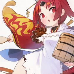 This is a pixiv picture whose title is 紅閻魔.