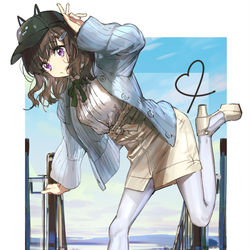 This is a pixiv picture whose title is 🐈.