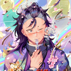 This is a pixiv picture whose title is 1/7 玄弥誕.