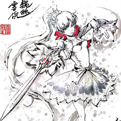 This is a pixiv picture whose title is 【極道畫師】魏絲雪倪.
