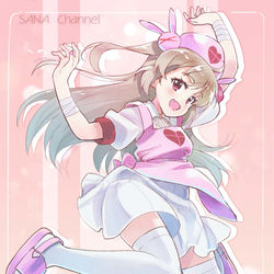 This is a pixiv picture whose title is ジャンプさなちゃん.