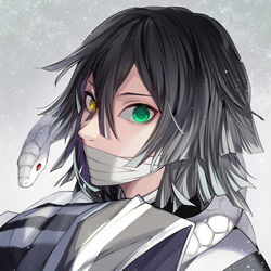 This is a pixiv picture whose title is 伊黒小芭内.