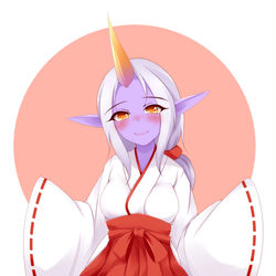 This is a pixiv picture whose title is 巫女ソラカ.