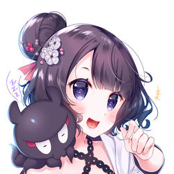 This is a pixiv picture whose title is 描き初め北斎父娘.