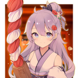 This is a pixiv picture whose title is お兄ちゃん、明けましておめでとう.