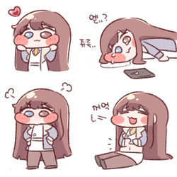 This is a pixiv picture whose title is 찹쌀떡.