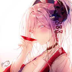 This is a pixiv picture whose title is 着物武蔵ちゃん.