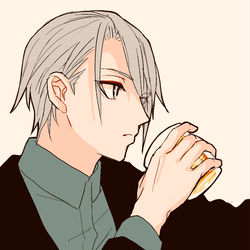This is a pixiv picture whose title is 長義さんとお酒.