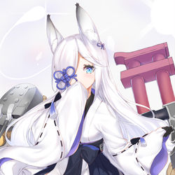 This is a pixiv picture whose title is 霞.