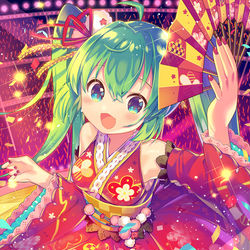 This is a pixiv picture whose title is お正月ライブ！.